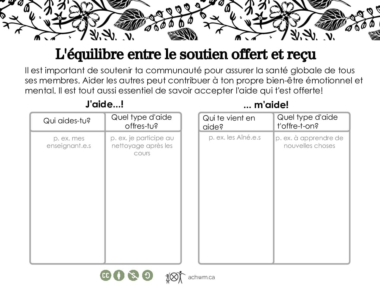 French - Balancing Supports French - Balancing Supports