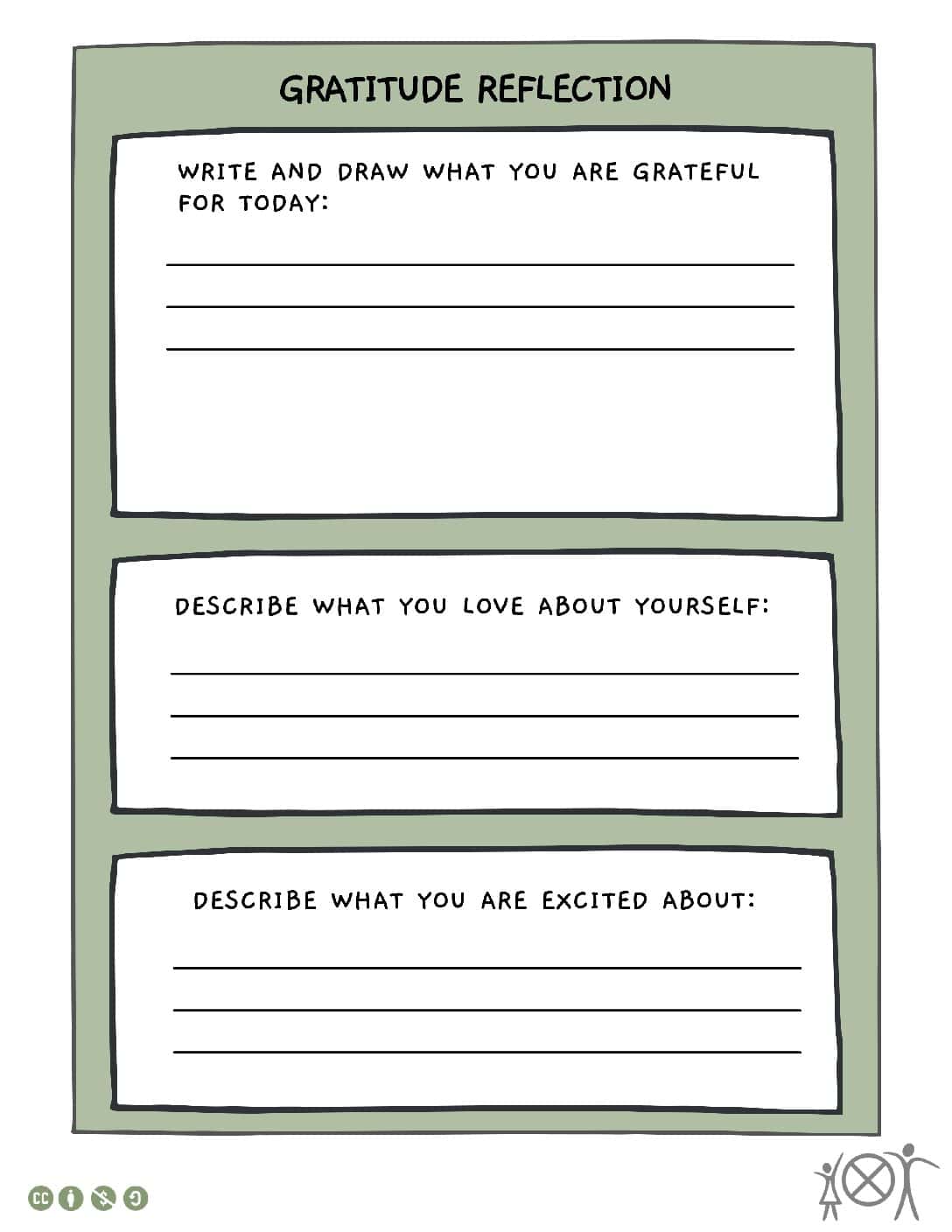 NEW Gratitude Reflection (RH Worksheet) Gratitude Reflection